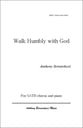 Walk Humbly With God SATB choral sheet music cover